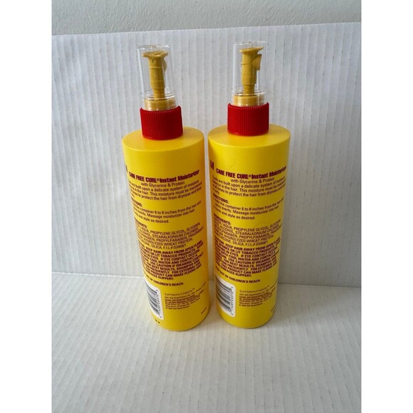 16oz SoftSheen Carson Care Free Hair Curl Instant Moisturizer Glycerine Lot of 2 - Picture 2 of 2